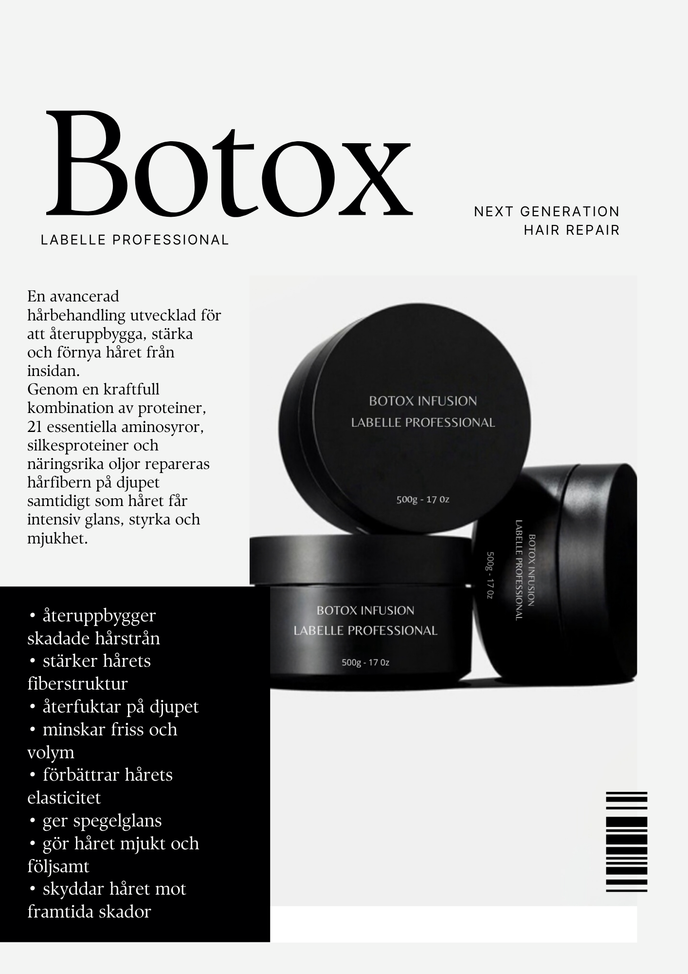 BOTOX INFUSION 500 G -      LABELLE PRO BOTOX
