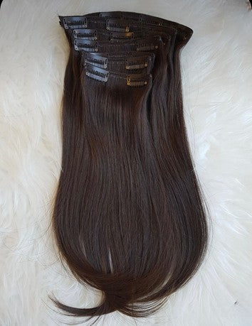 100 % Raw Vietnamesiskt Hår – Clip-ins